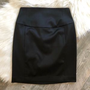 EXPRESS high waisted sateen skirt size 0 NWT